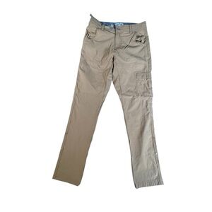 Lake & Trail Men’s Outdoor Cargo Pants Size 30 Tan Nylon Spandex Trail Hiking